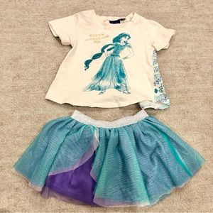 Disney girls Princess Jasmine matching set 3T